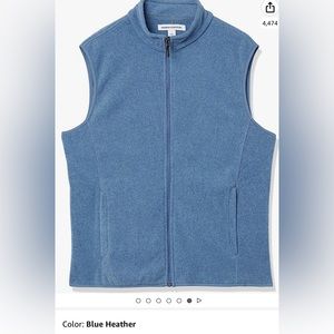 Mens full zip polar fleece blue XXL